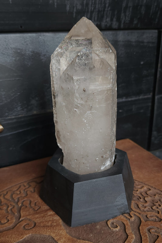 Smoky Twin Quartz Point With Base
