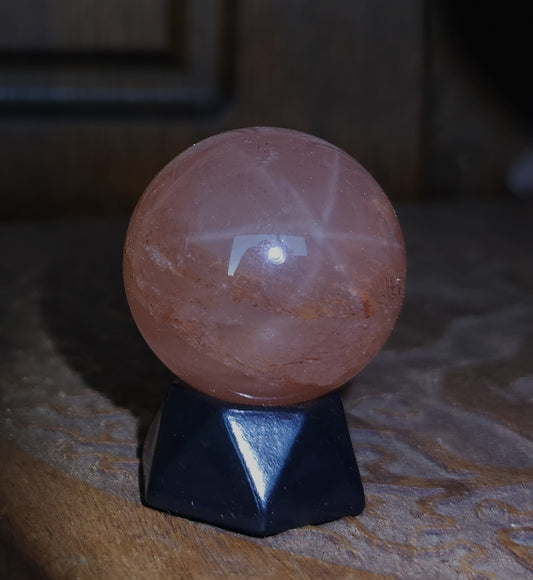 Star Fire Quartz Sphere 3.6cm