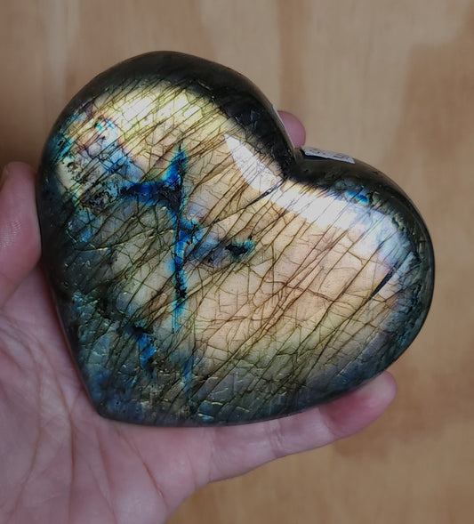 Labradorite Heart