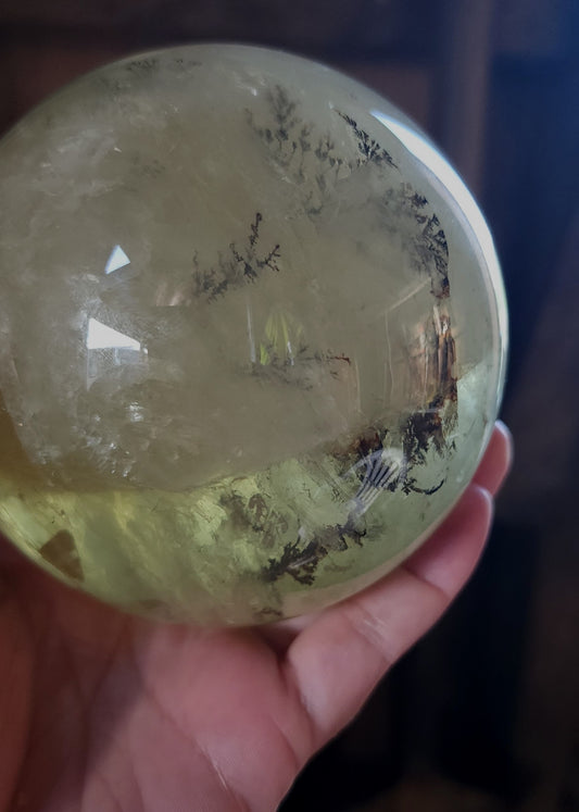 Dendritic Star Citrine Sphere