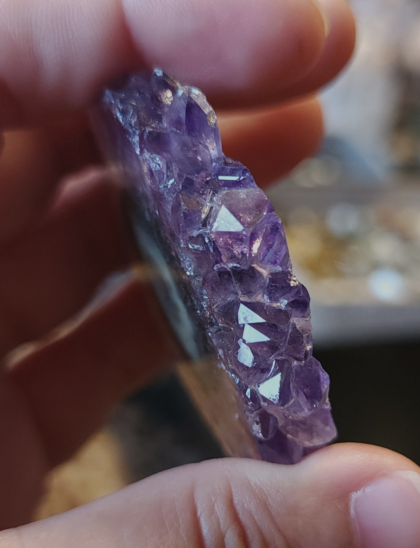 Amethyst Stalactite Slice