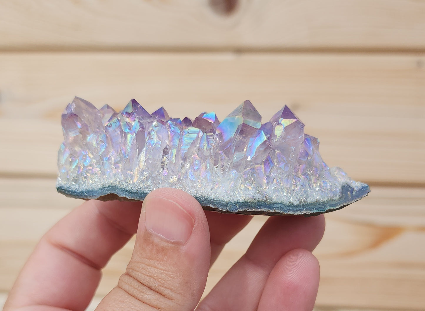 Tanzine Aura Amethyst Cluster