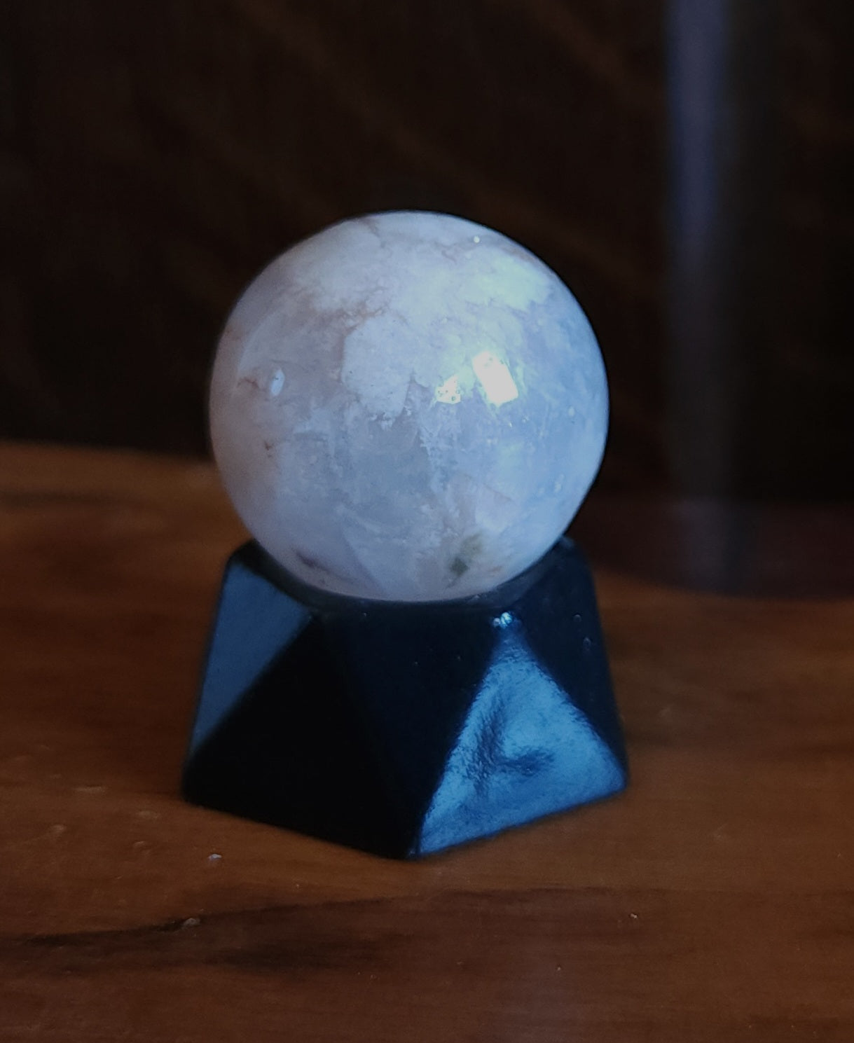 Flower Agate Mini Sphere 2.5cm