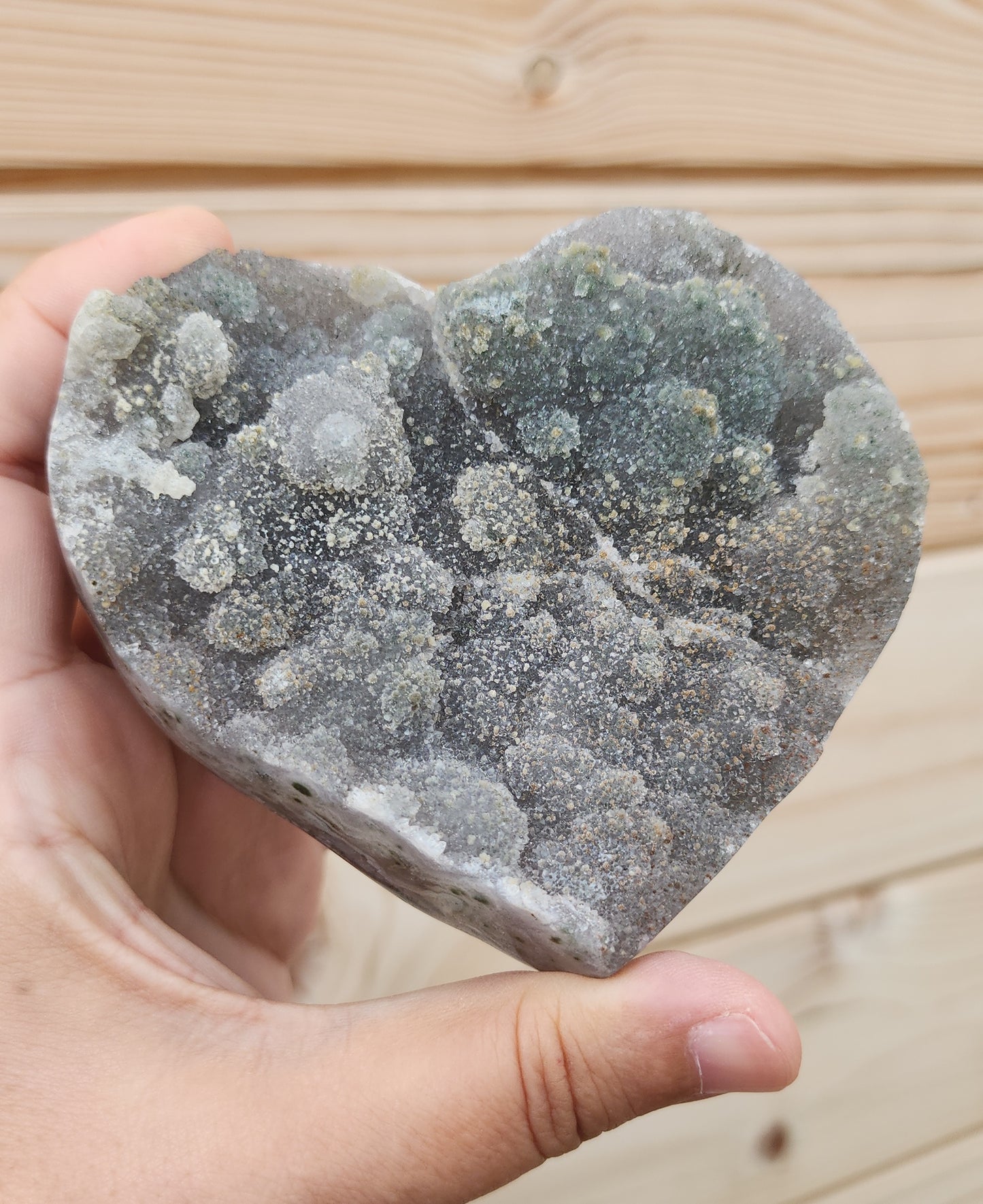 Green Amethyst Heart
