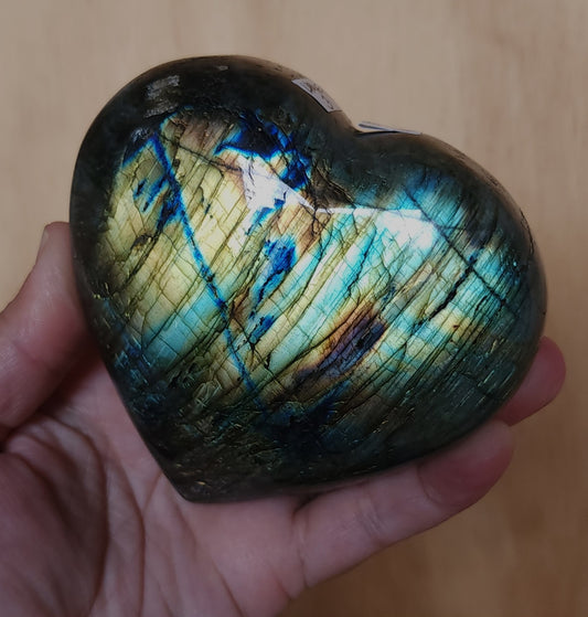 Labradorite Heart