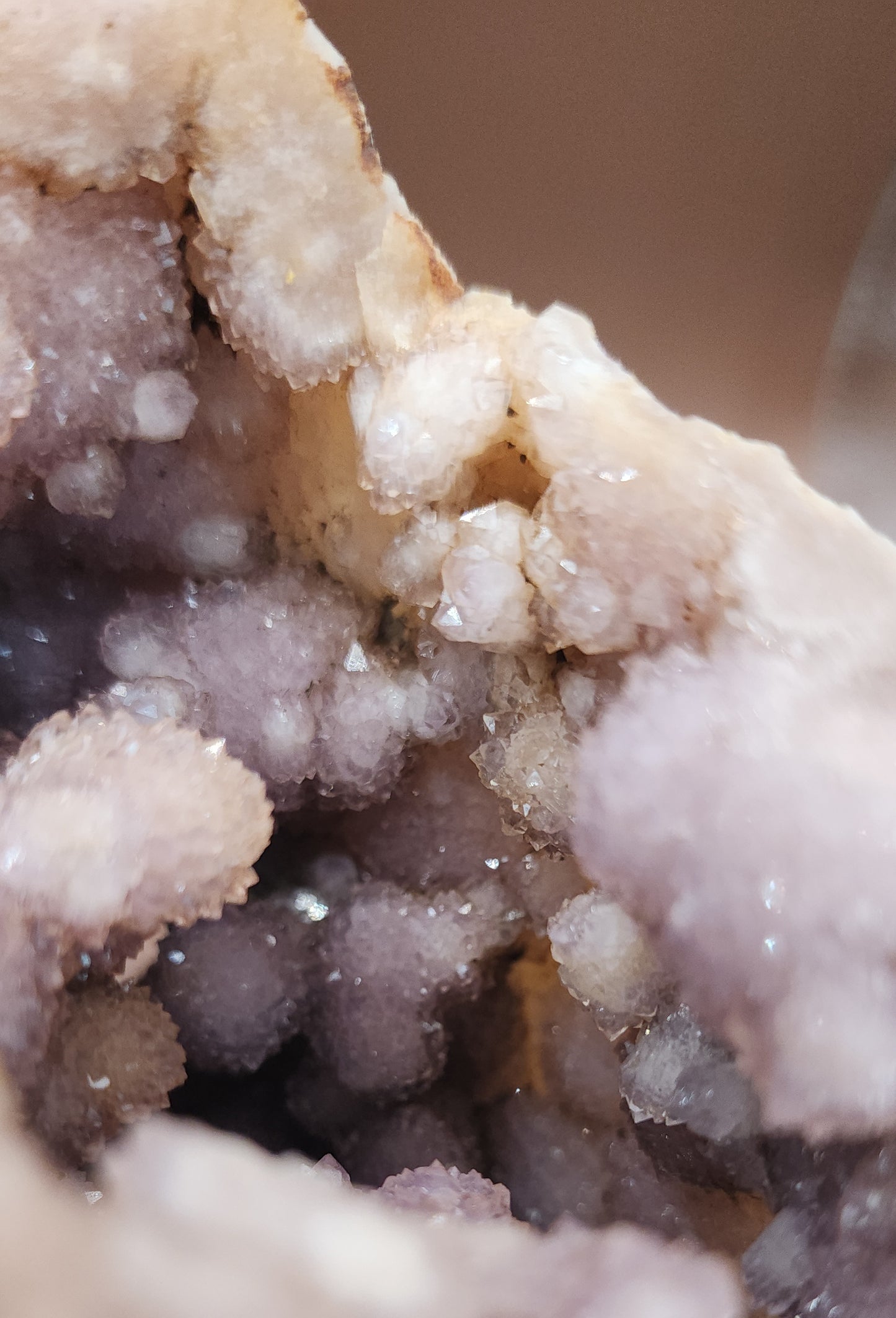 Pink Amethyst Flower Agate Specimen Geode
