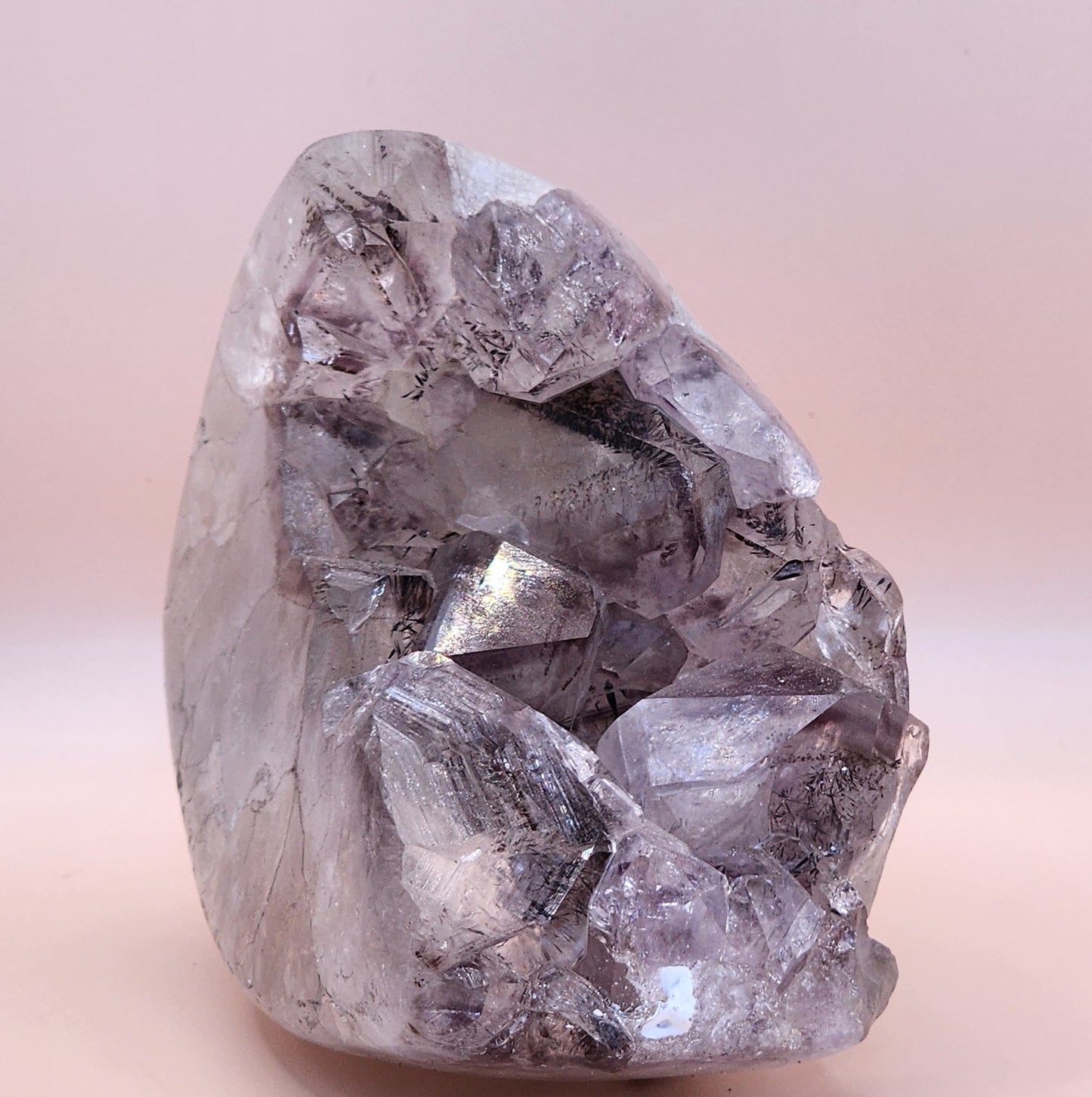 Amethyst Cluster with Goethite