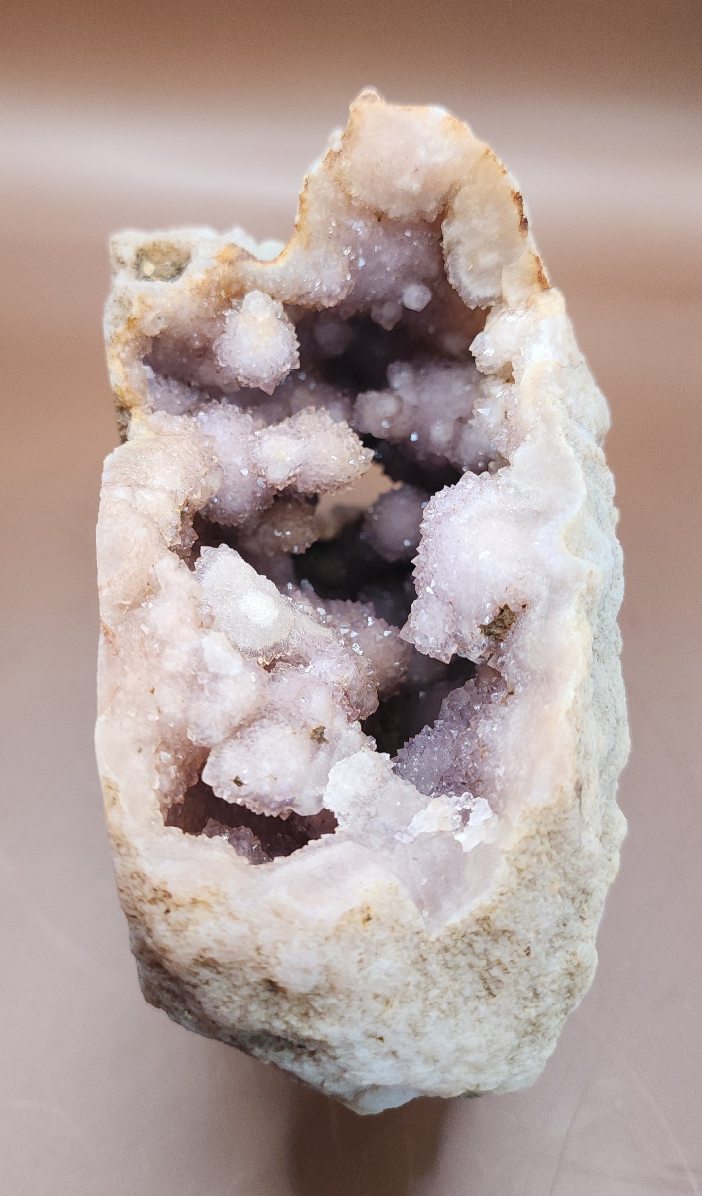Pink Amethyst Flower Agate Specimen Geode