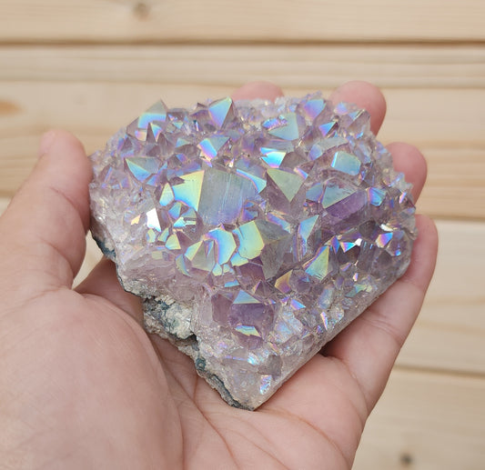 Tanzine Aura Amethyst Cluster
