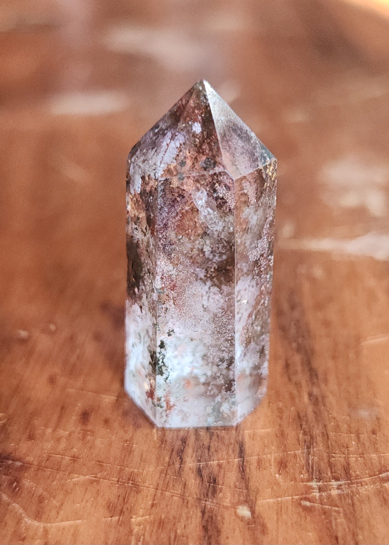 Lodolite Point AAA Garden Quartz