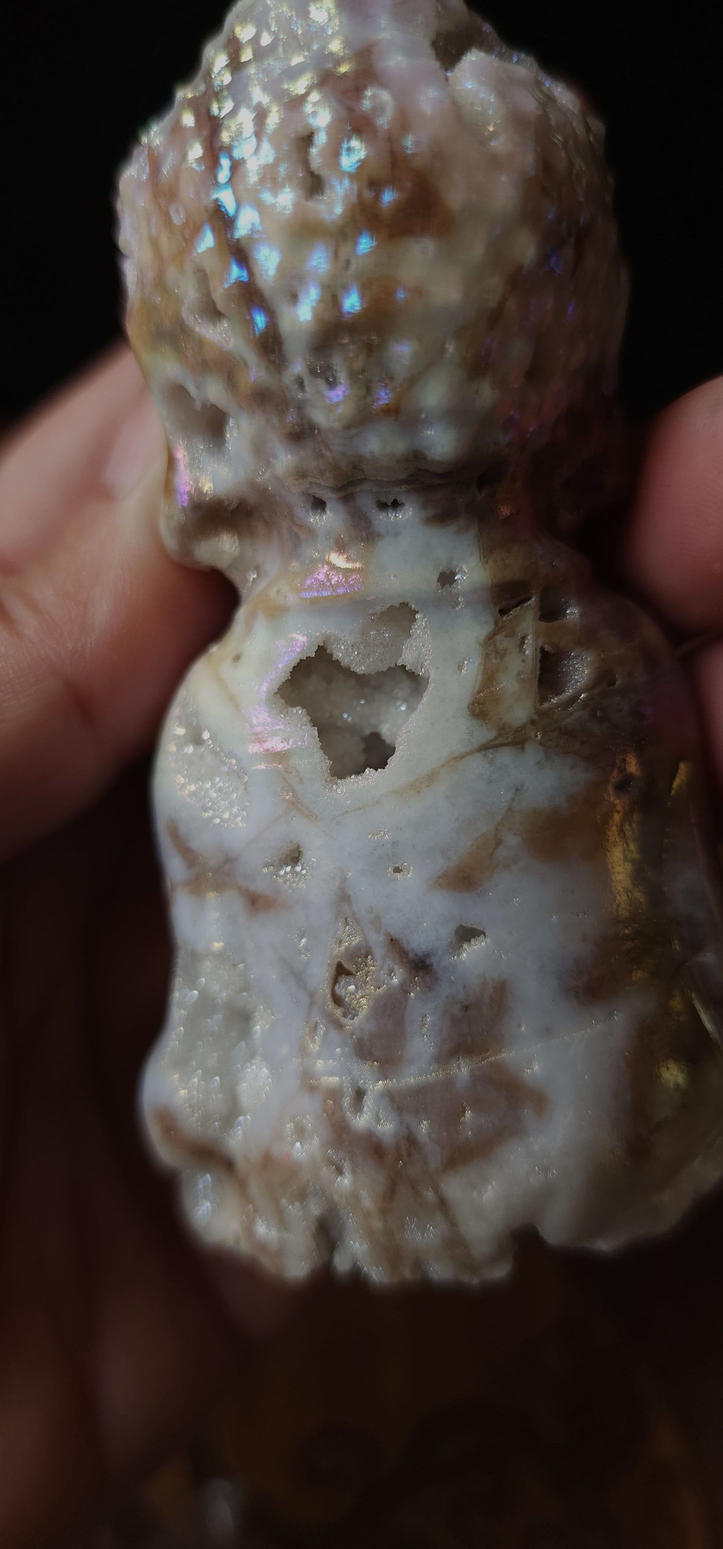 Aura Druzy Quartz Buddha