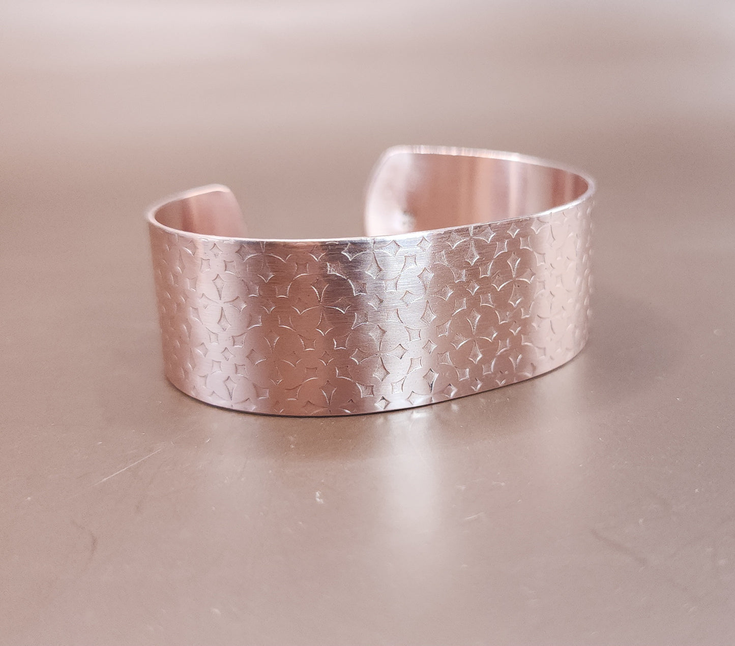 "Gothic Cross" Copper Cuff Bracelet