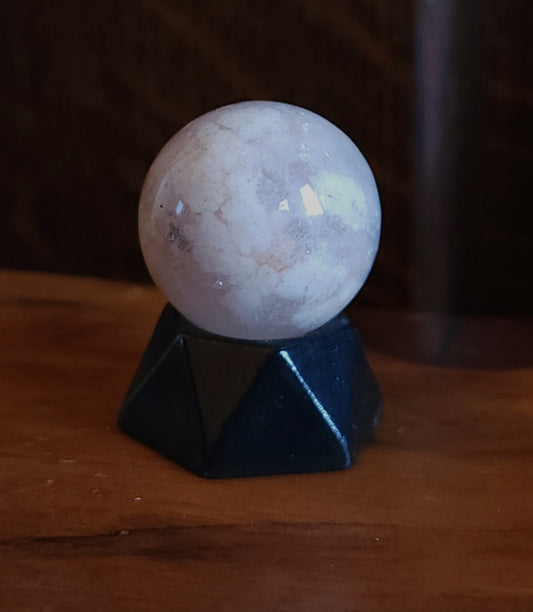 Flower Agate Mini Sphere 2.8cm