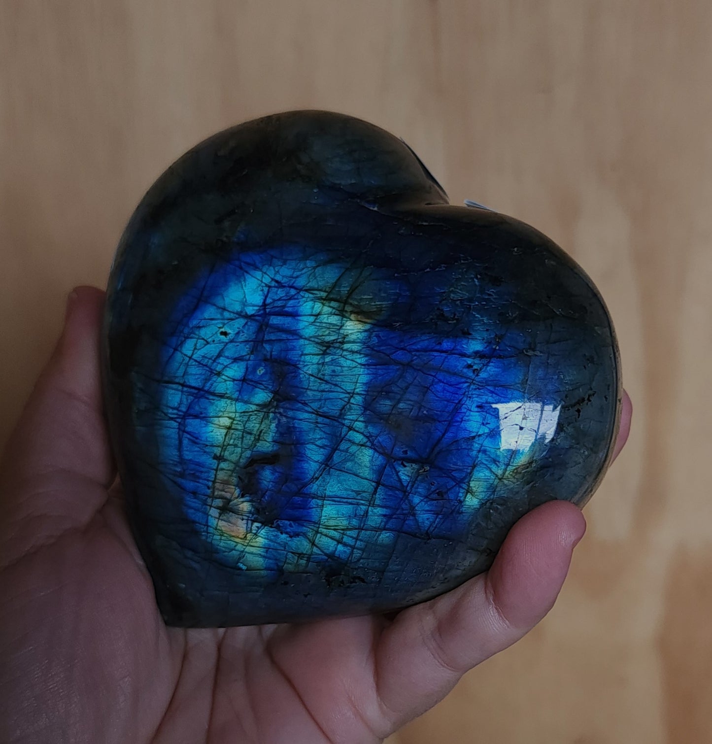 Labradorite Heart