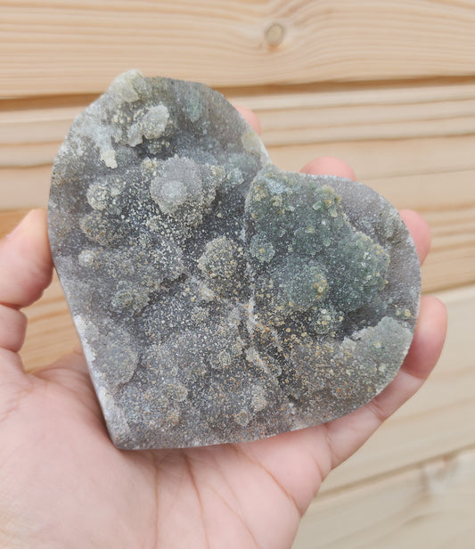 Green Amethyst Heart