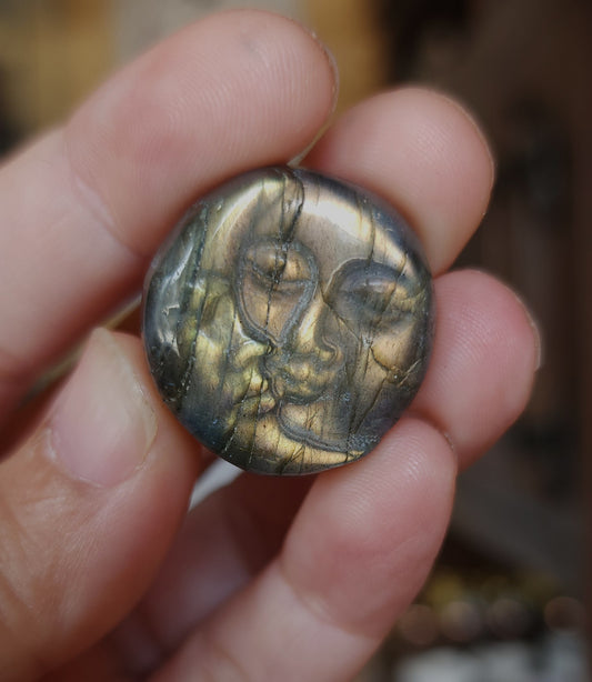 Celestial Labradorite Carving