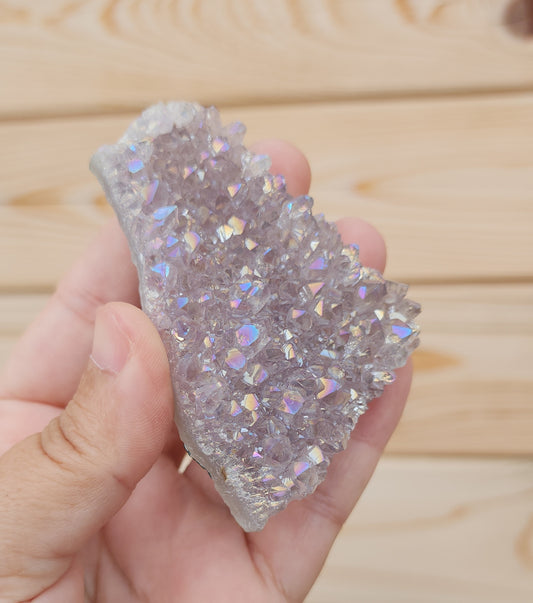 Tanzine Aura Amethyst Cluster