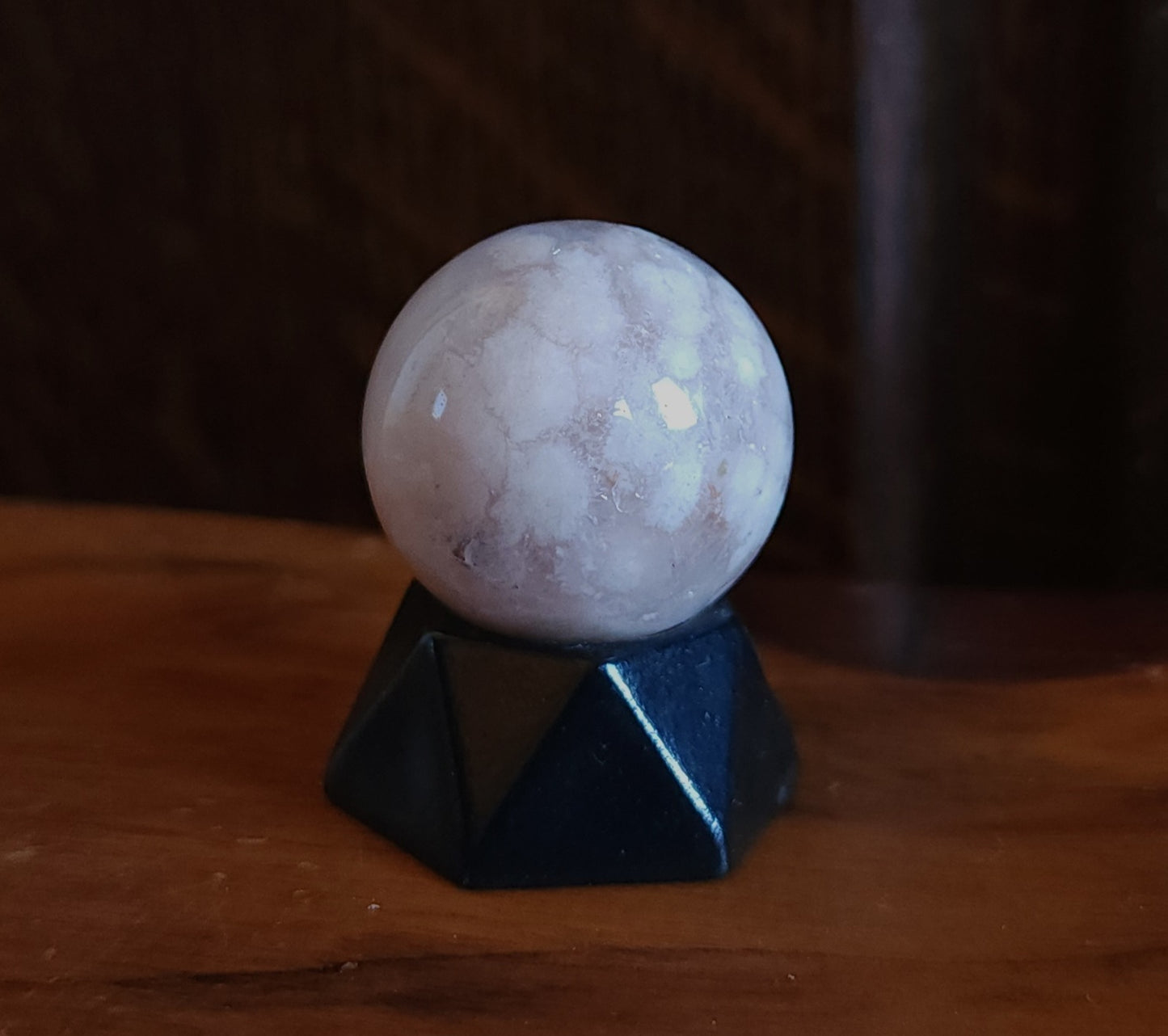 Flower Agate Mini Sphere 2.8cm