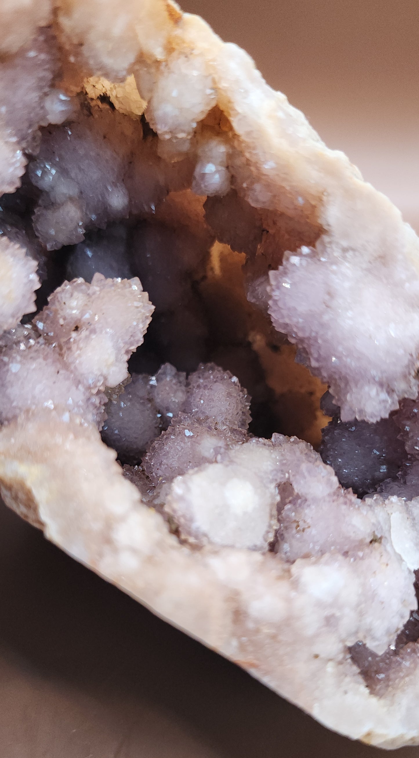 Pink Amethyst Flower Agate Specimen Geode