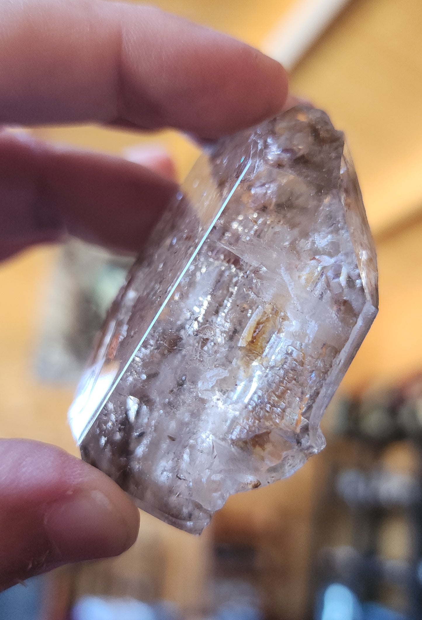 Enhydro Skeletal Quartz