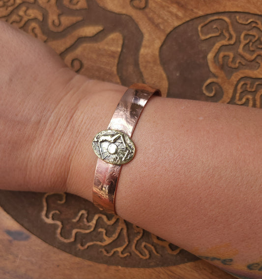 Soleil Copper & Brass Cuff