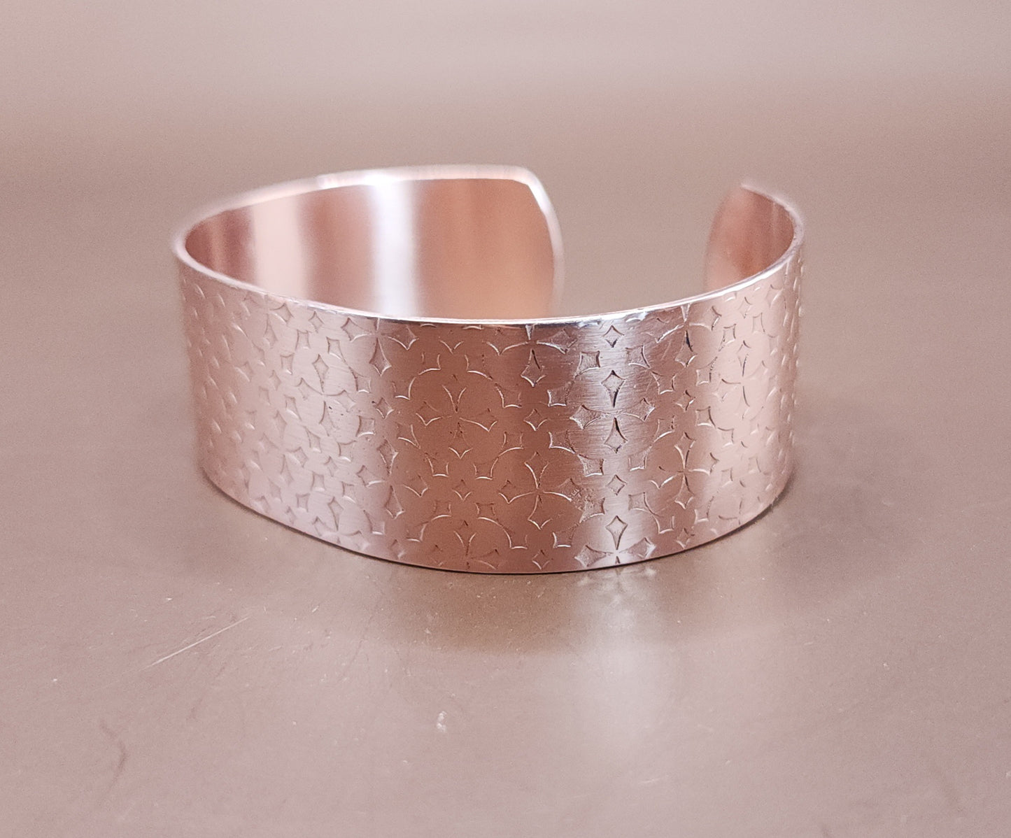 "Gothic Cross" Copper Cuff Bracelet