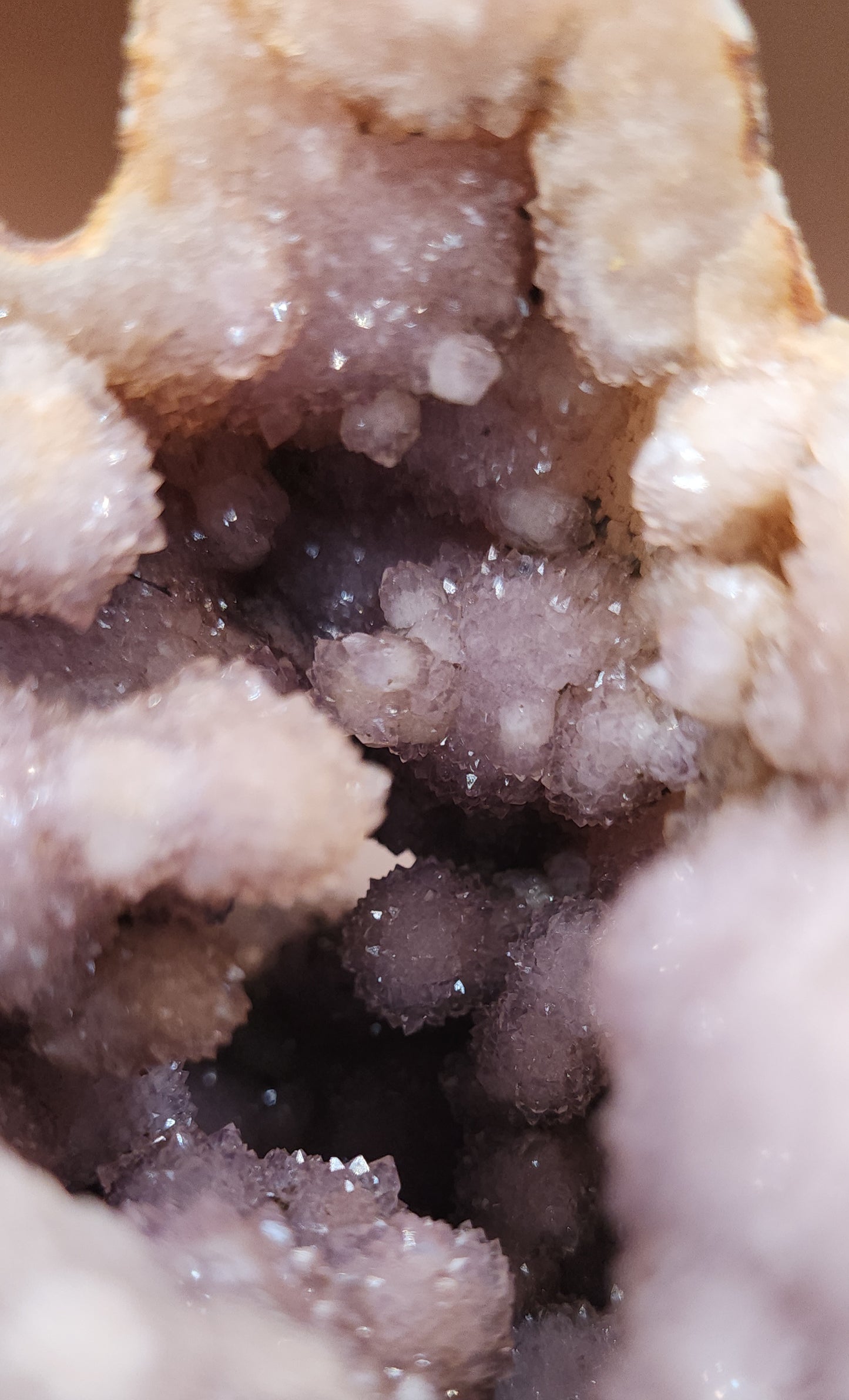 Pink Amethyst Flower Agate Specimen Geode