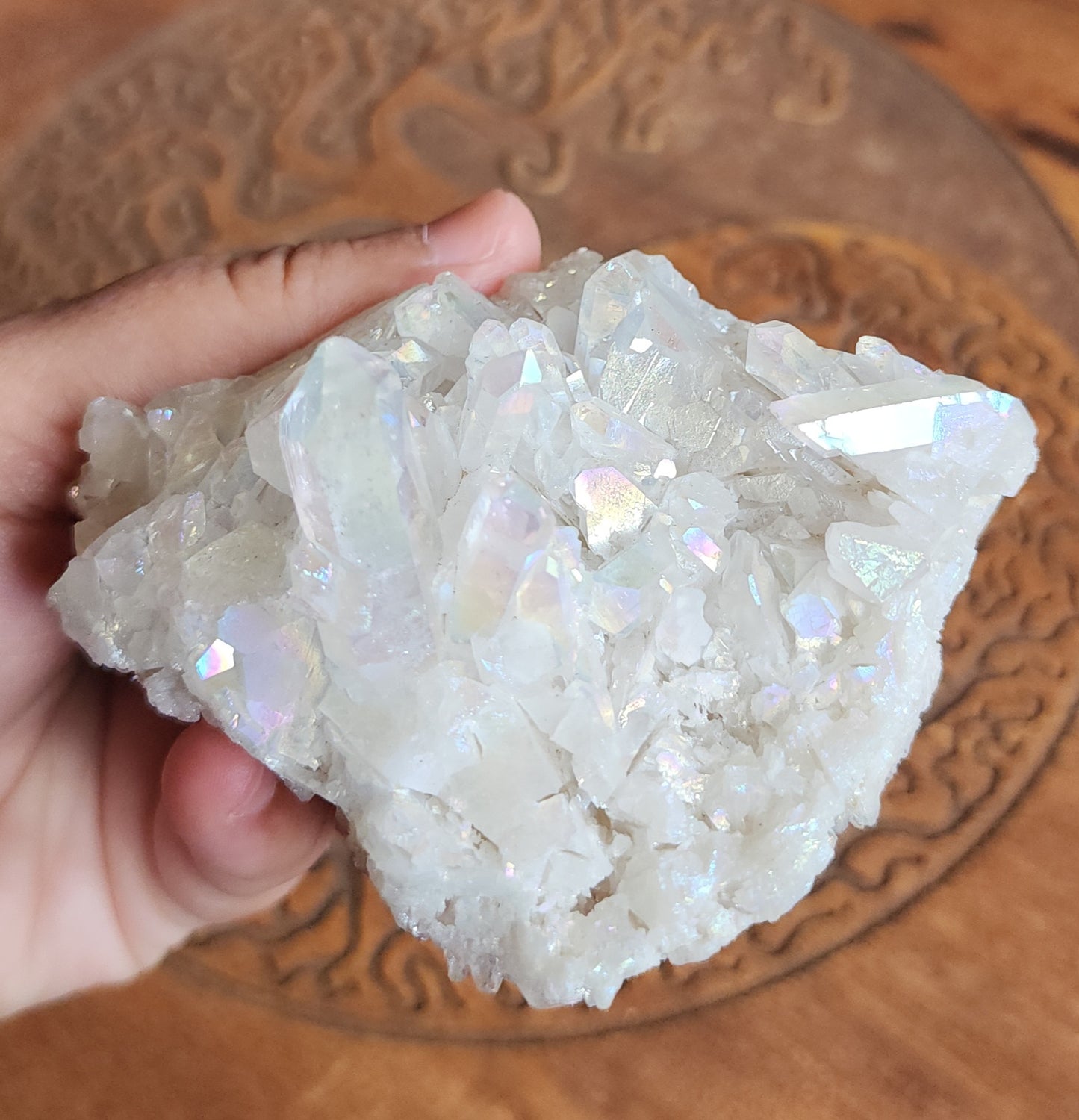 Angel Aura Quartz Cluster
