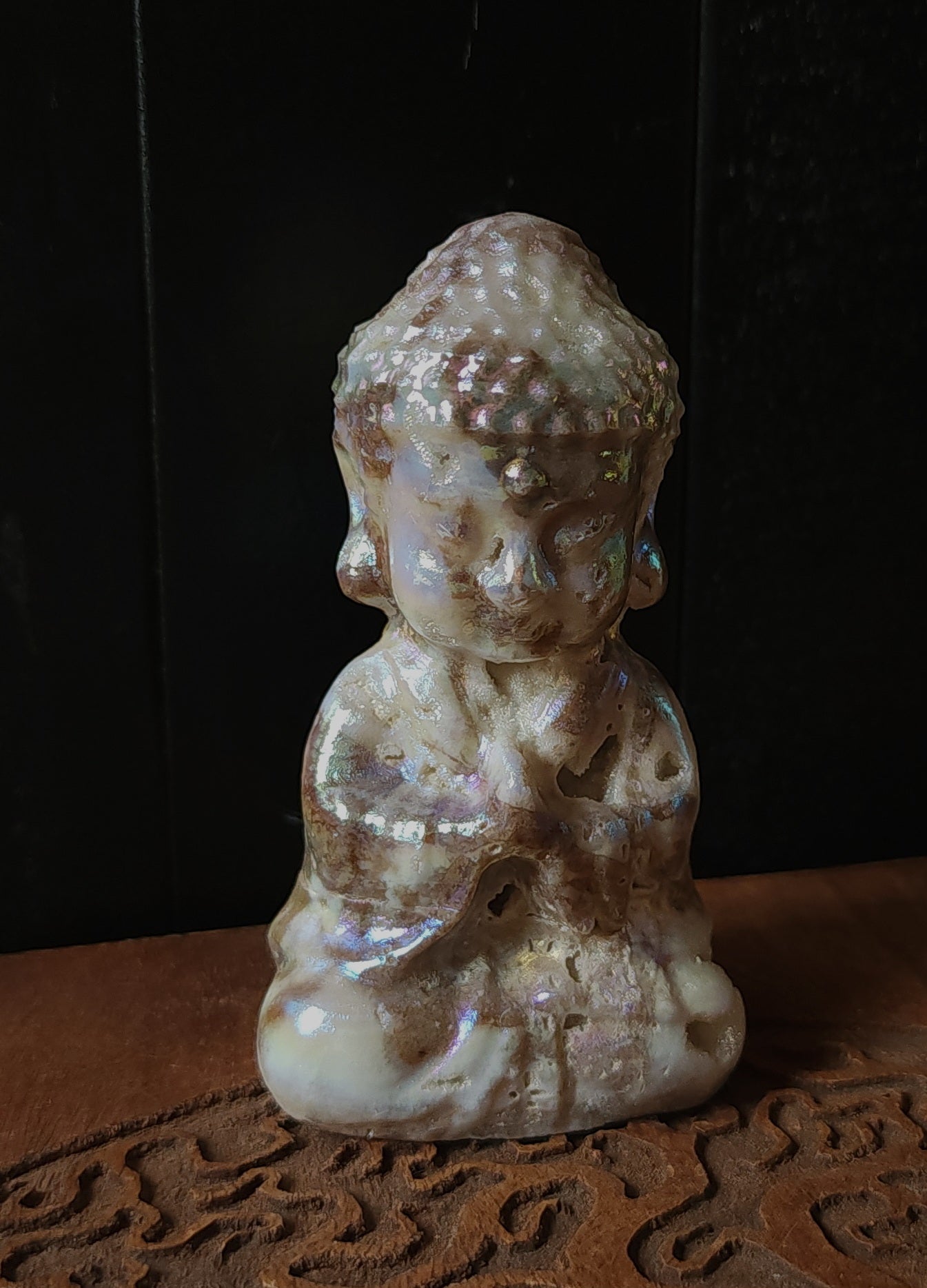 Aura Druzy Quartz Buddha