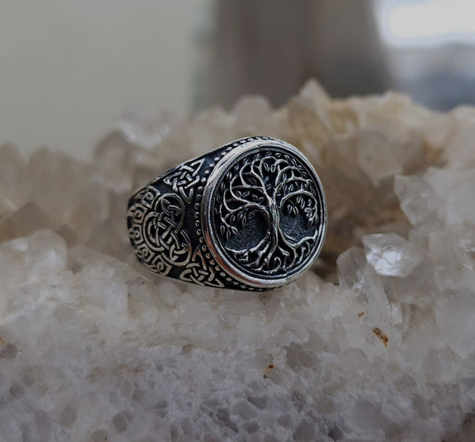 Sterling Silver Tree of Life Ring