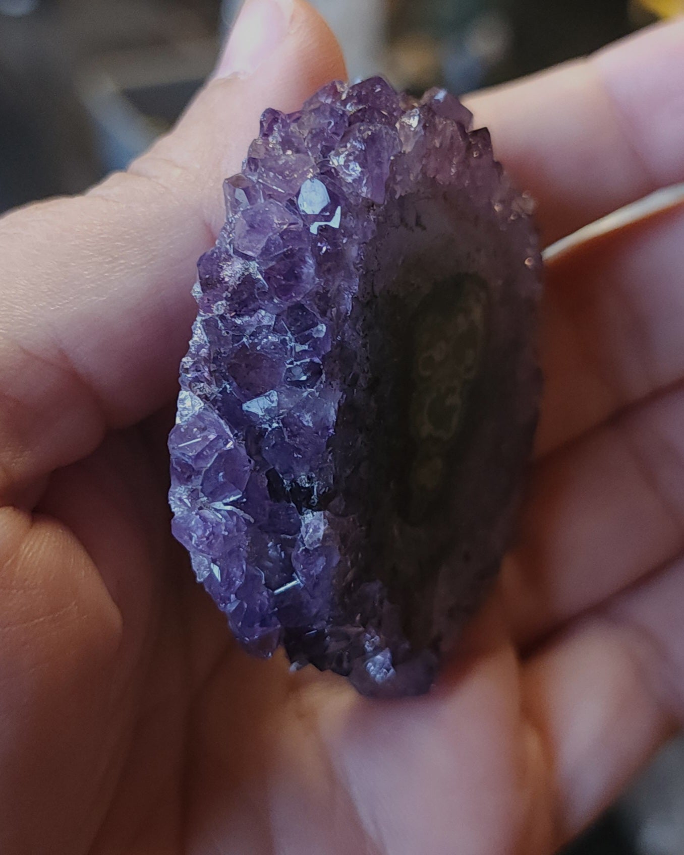 Amethyst Stalactite Slice