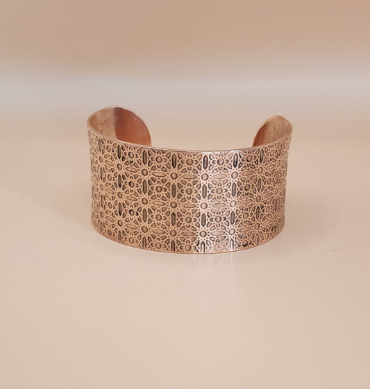 "Stained Glass" Copper Cuff Bracelet