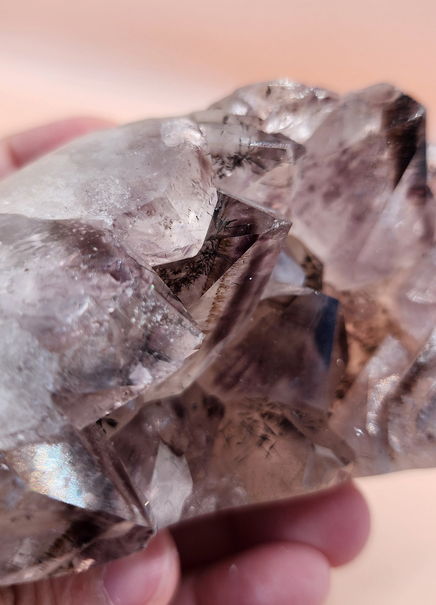 Amethyst Cluster with Goethite