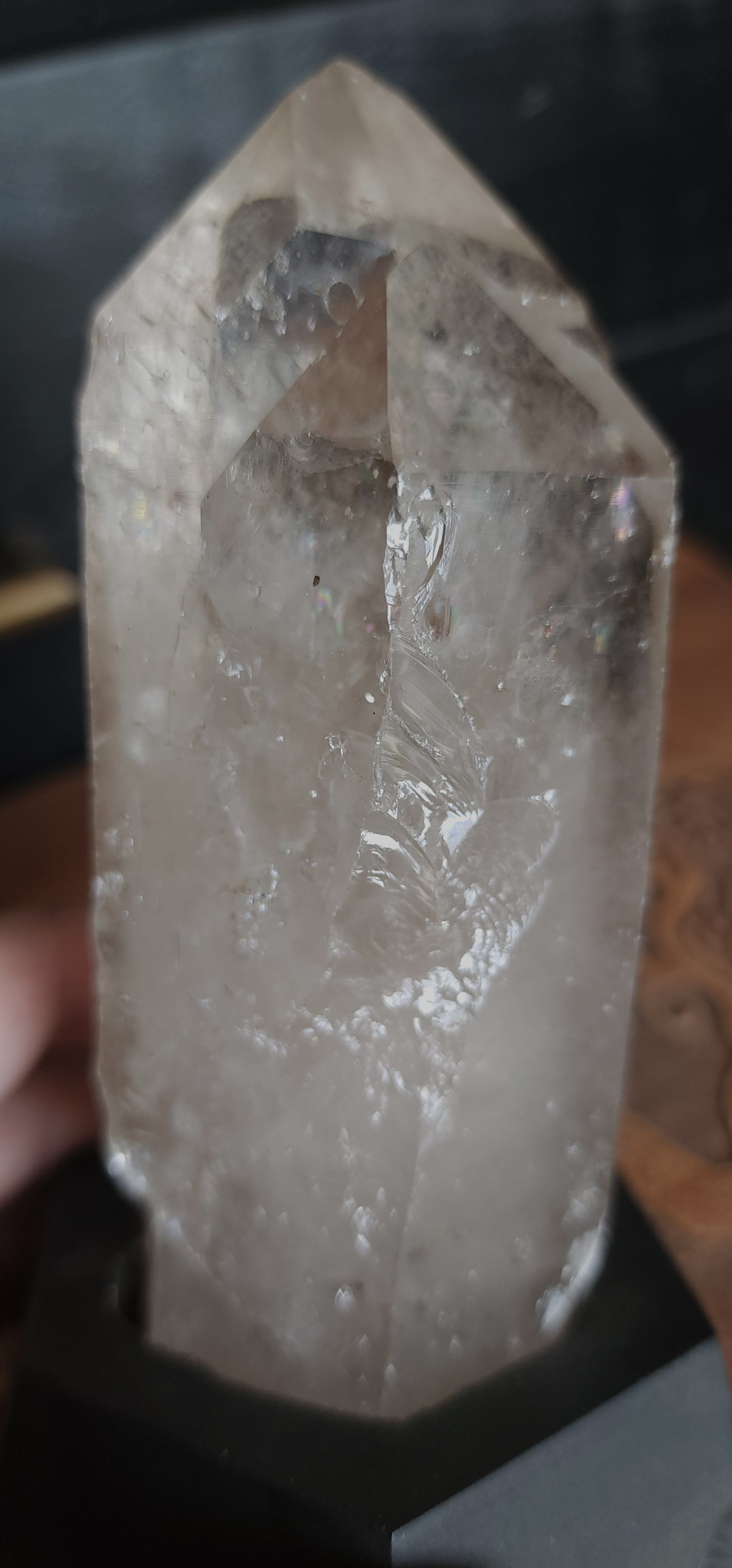 Smoky Twin Quartz Point With Base