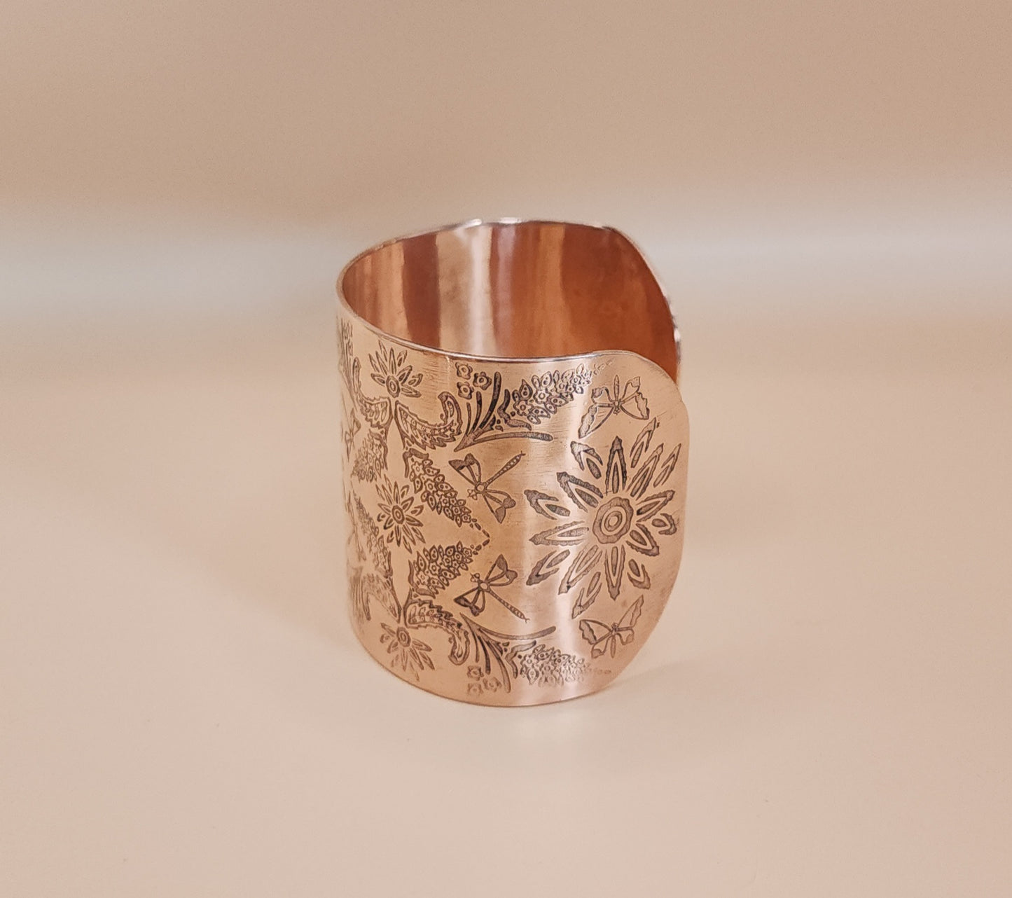 Spring Garden Extra Wide Copper Cuff