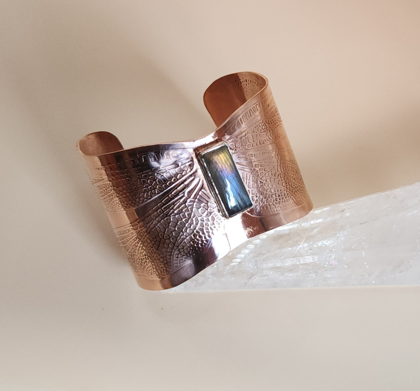 Dragonfly Copper Cuff Bracelet
