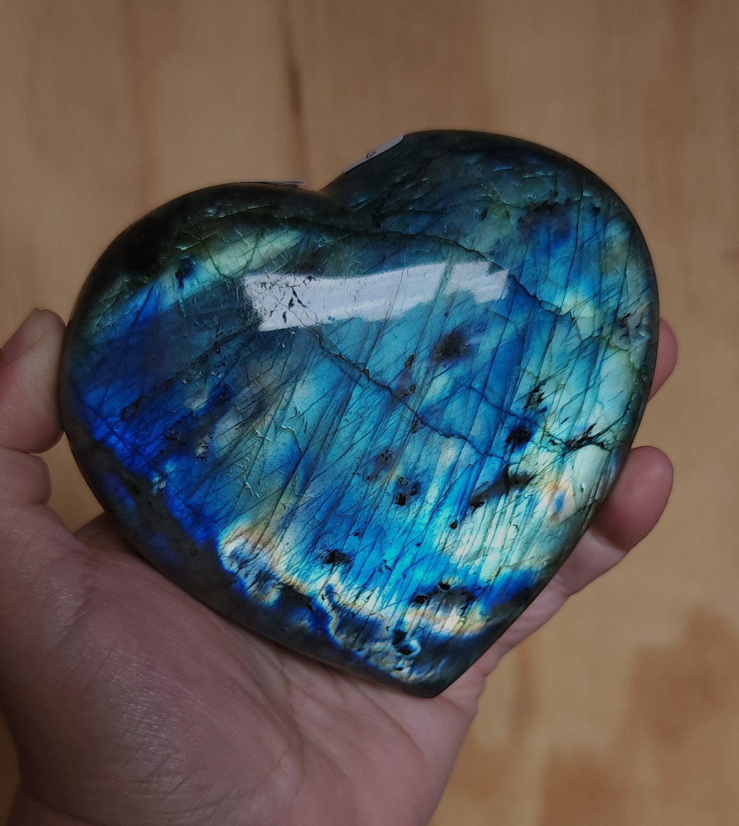Labradorite Heart
