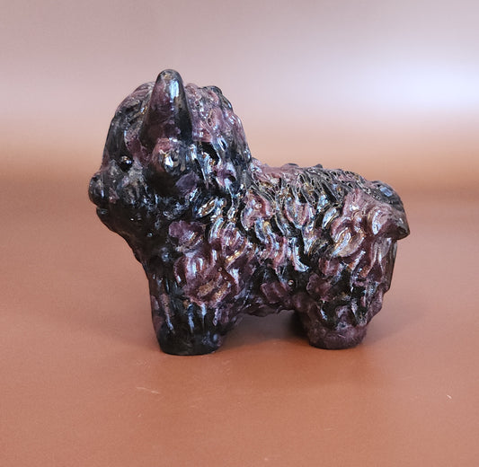 Highland Cow - Garnet in Matrix