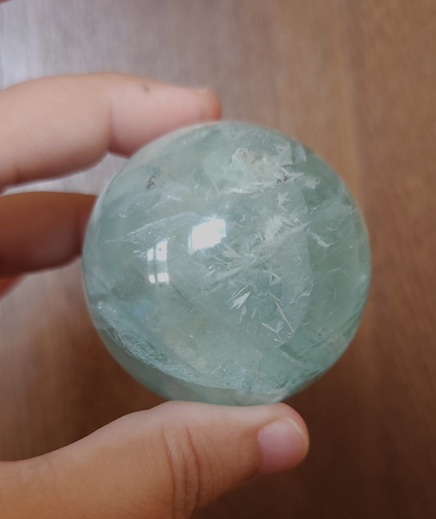 Snowflake Fluorite Sphere 5.3cm