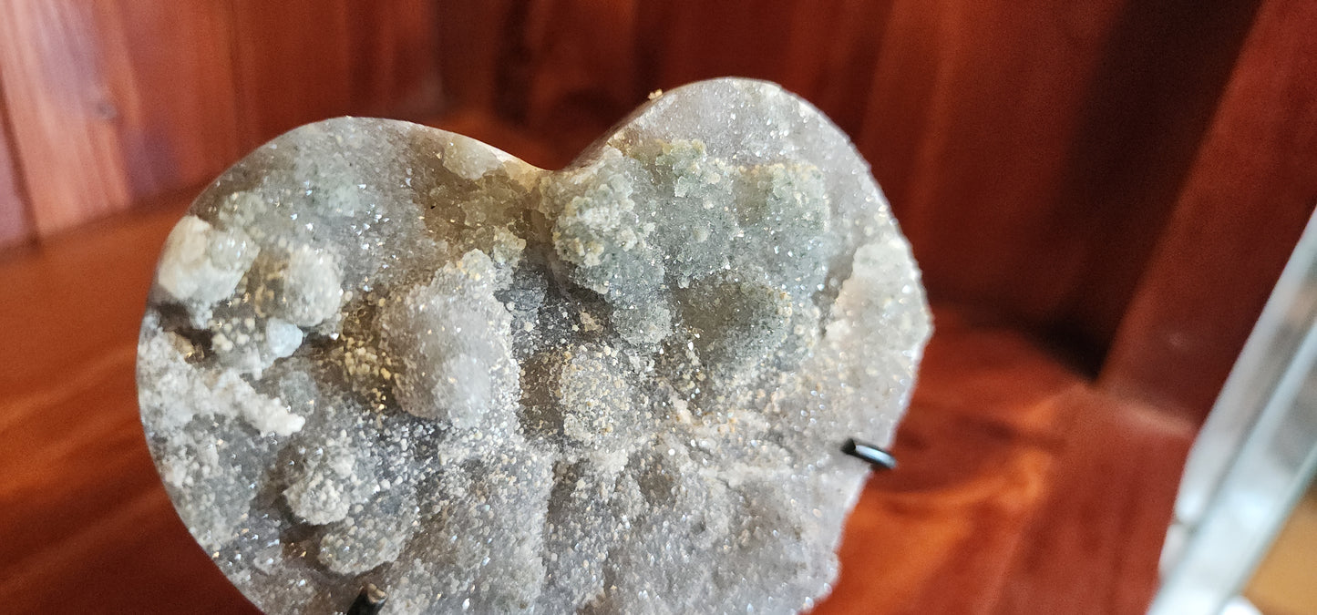 Green Amethyst Heart