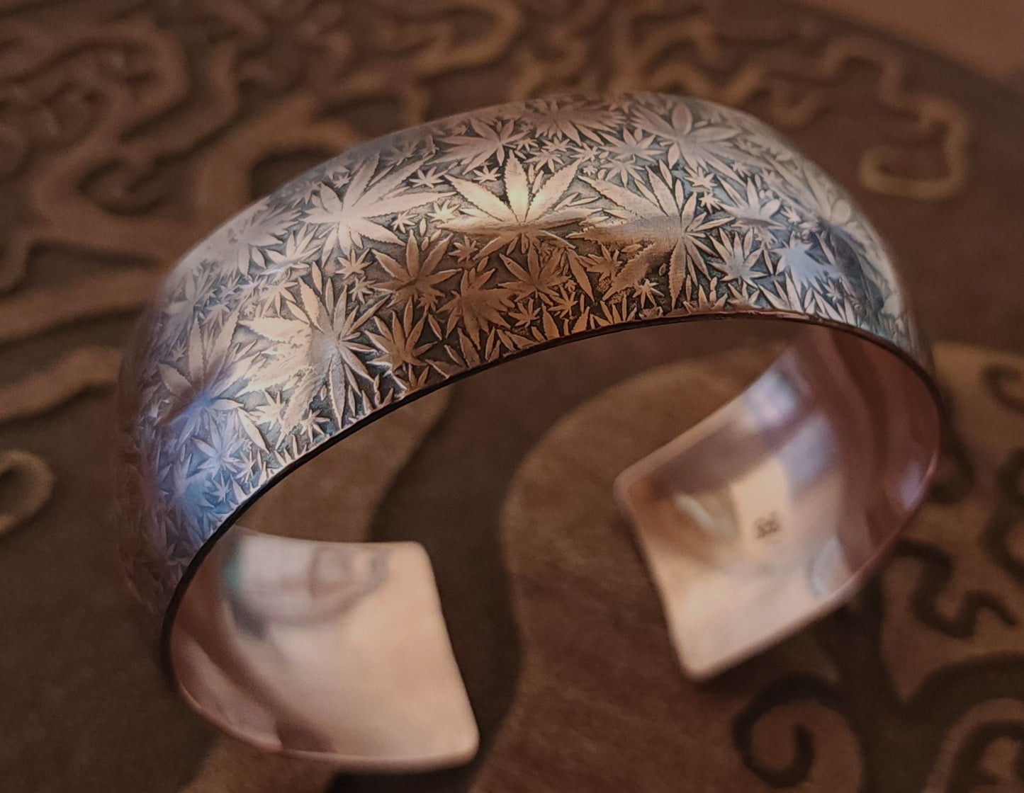 "Sweet Leaf" Copper Cuff Bracelet