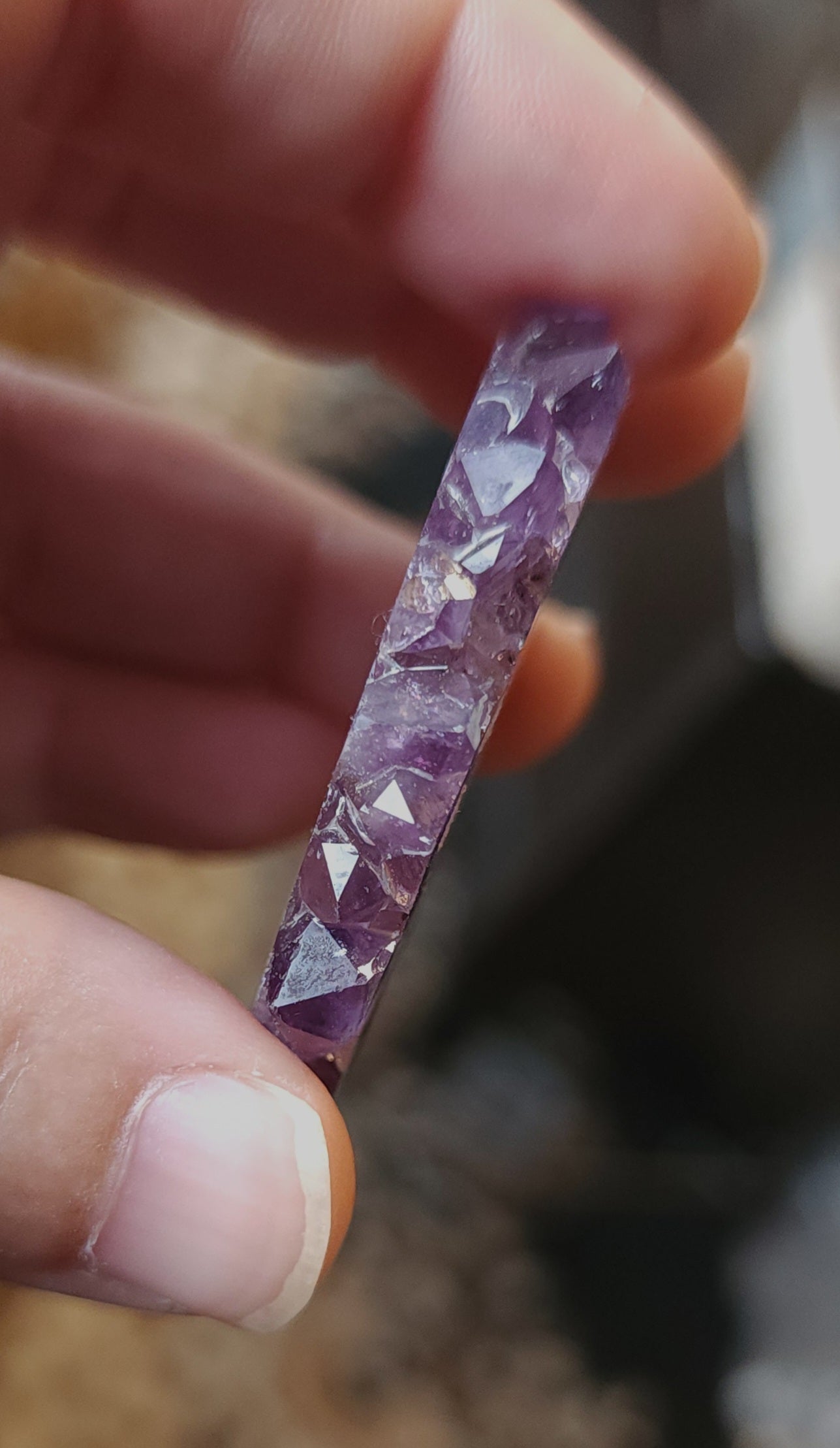 Amethyst Stalactite Slice