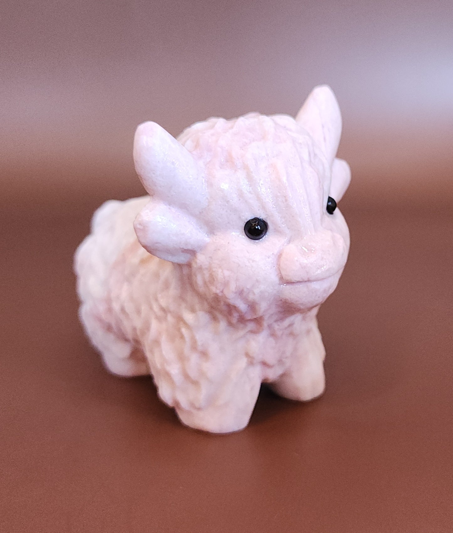 Highland Cow - Pink Opal