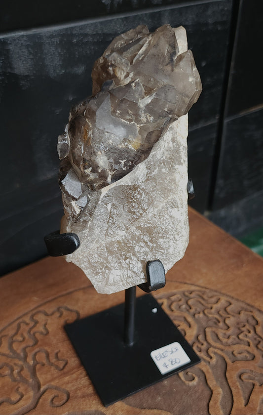 Celestial Smoky Quartz Formation With Stand