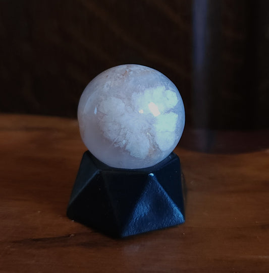 Flower Agate Mini Sphere 2.5cm