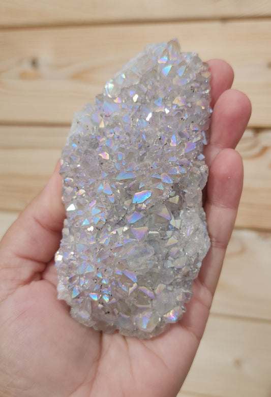 Tanzine Aura Amethyst Cluster