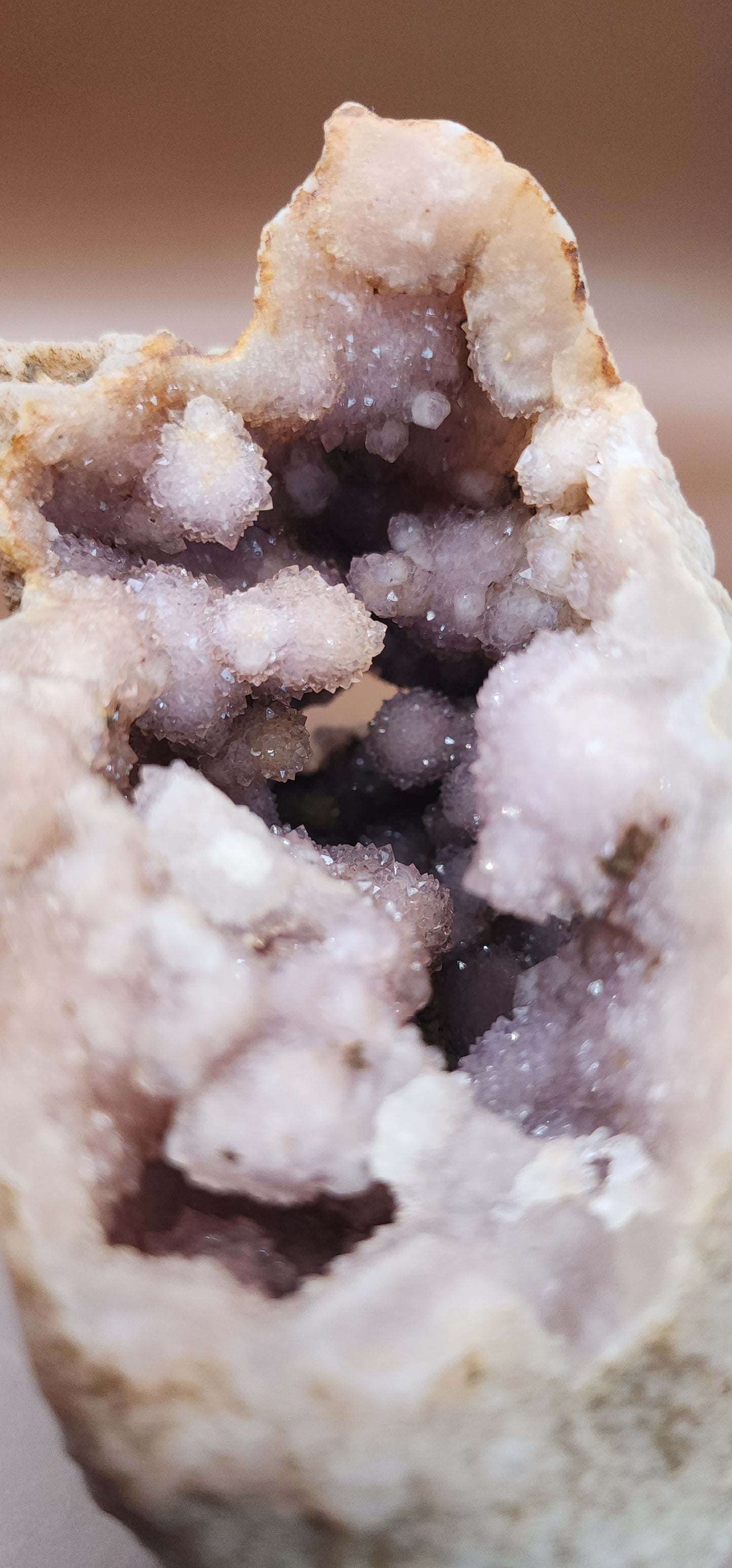Pink Amethyst Flower Agate Specimen Geode