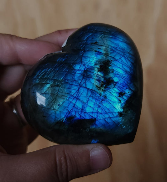 Labradorite Heart