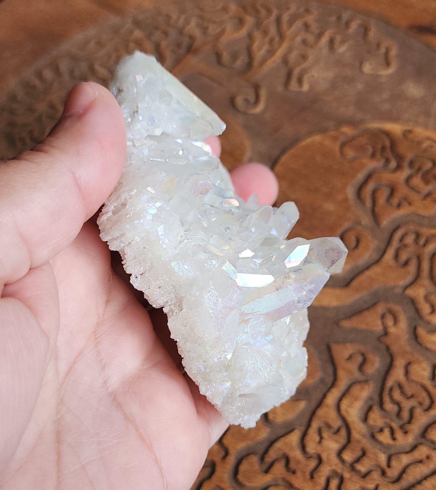 Angel Aura Quartz Cluster