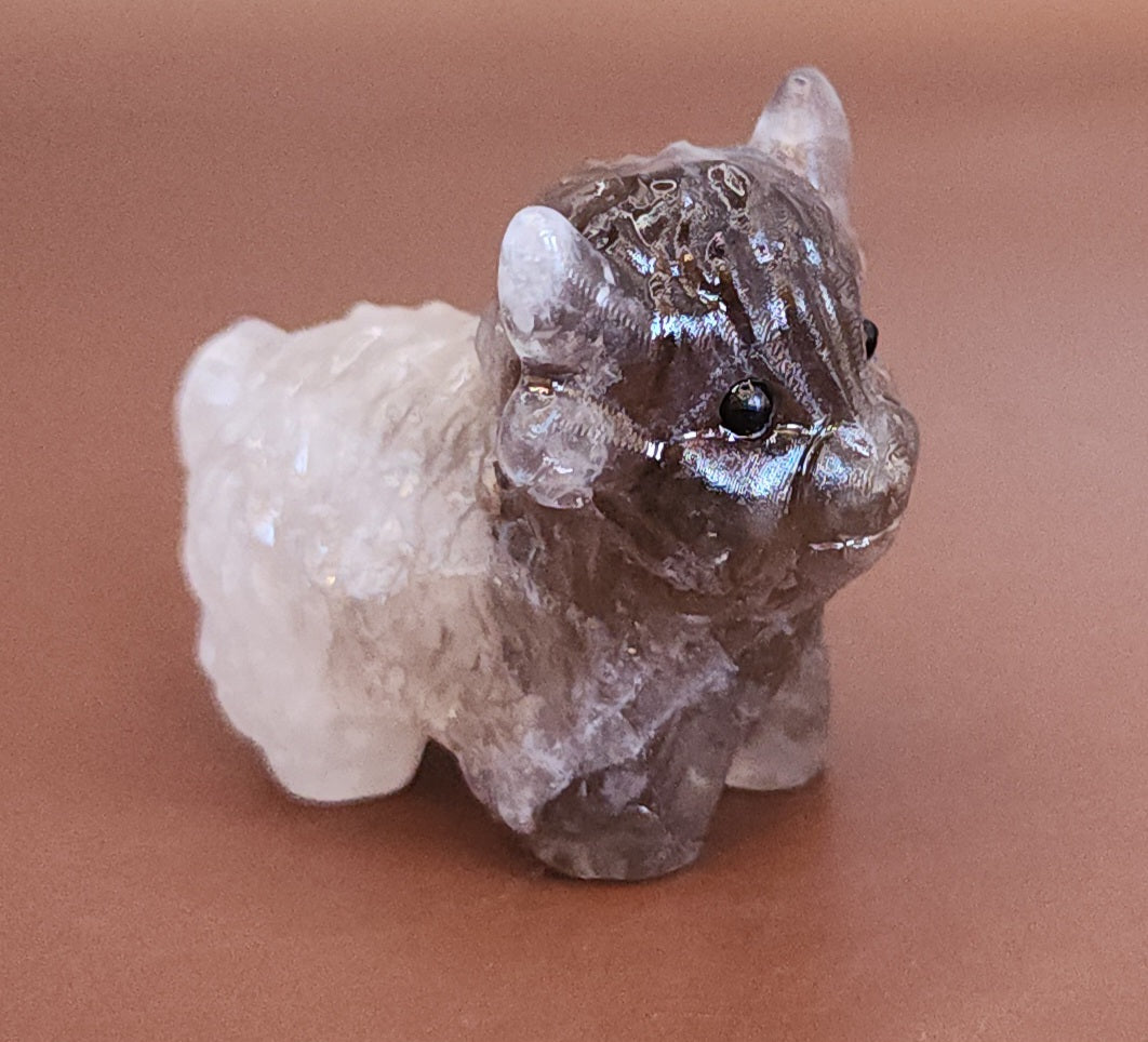 Highland Cow Carving - Mini